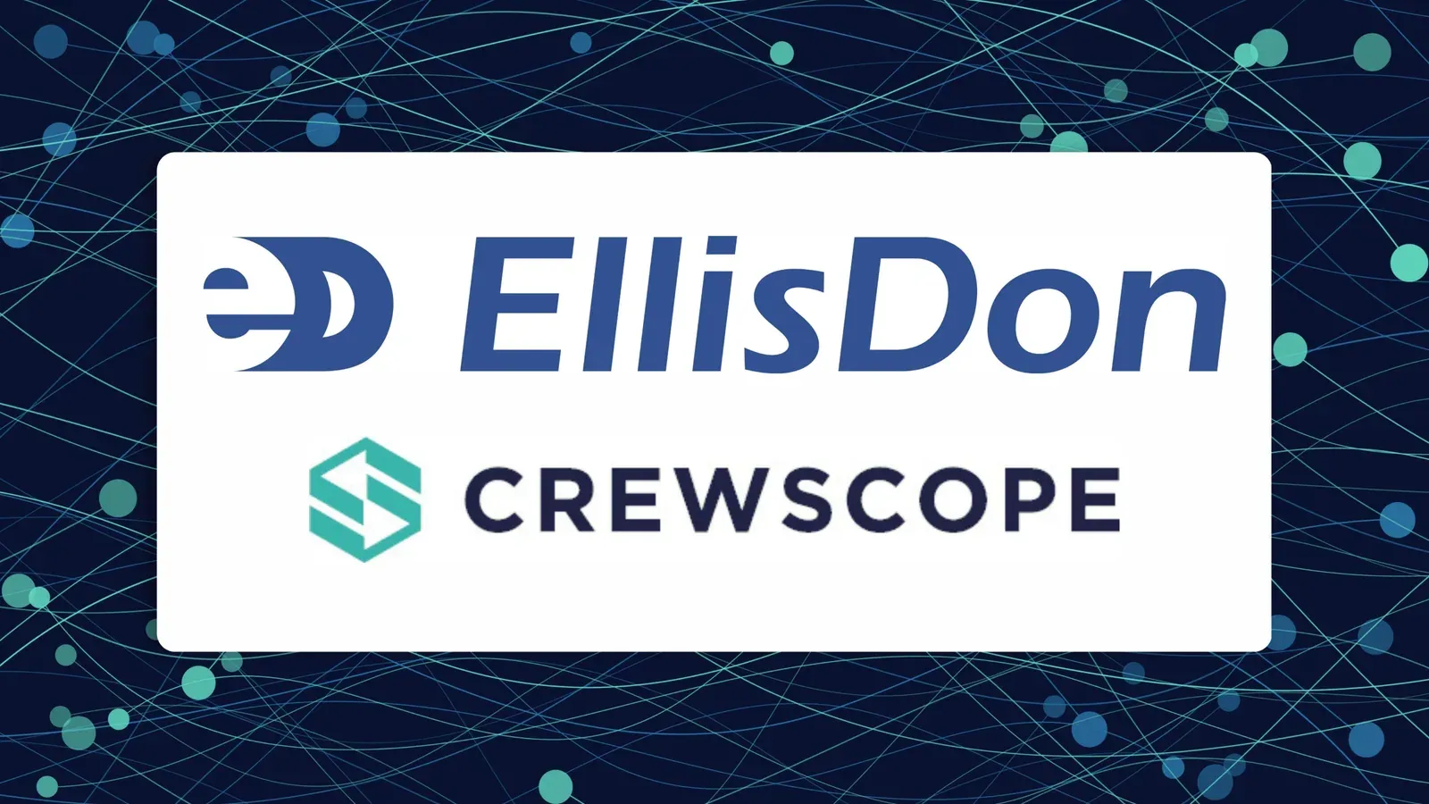 EllisDon and Crewscope co-branded logo lockup for the UHN Toronto Western jobsite culture case study
